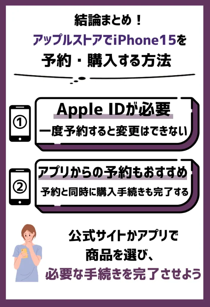 【アップルストア】iPhone15の予約と購入方法