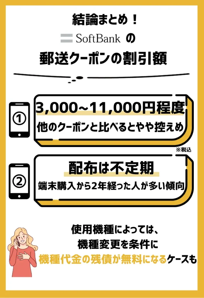 割引額｜機種変更割引クーポンのほか月額利用料が割引される場合もある