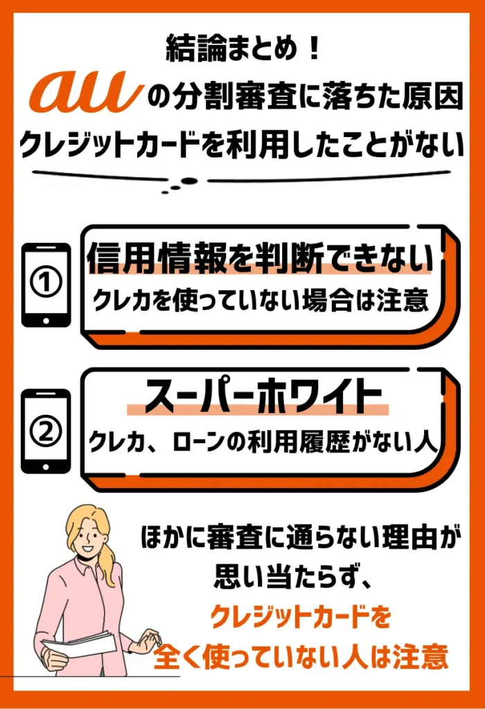 クレジットカードを利用したことがない｜信用できる人なのかの判断ができない