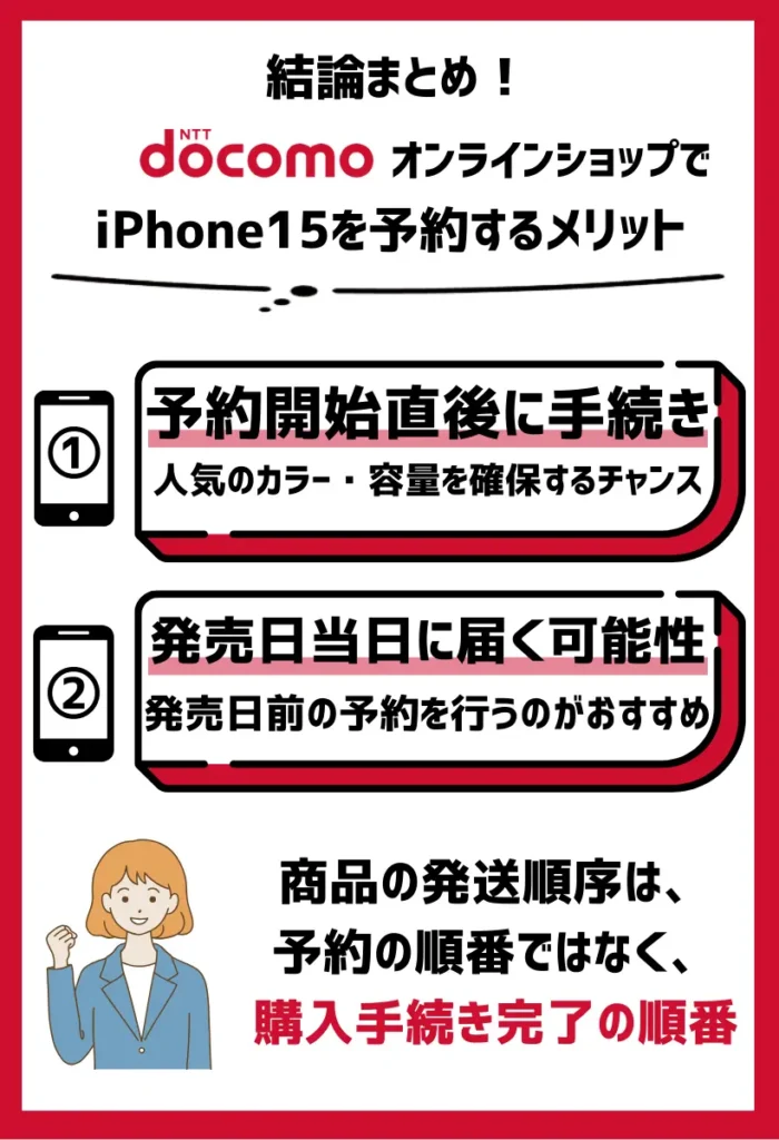 発売日当日にiPhone15が届く可能性が上がる