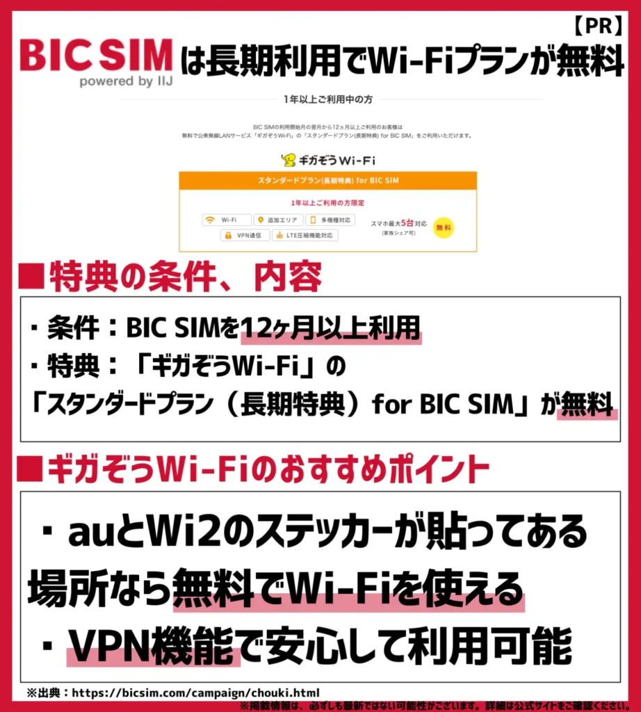 BIC SIMは長期利用で月額385円のWi-Fiプランが無料！全国の店舗でサポート実施