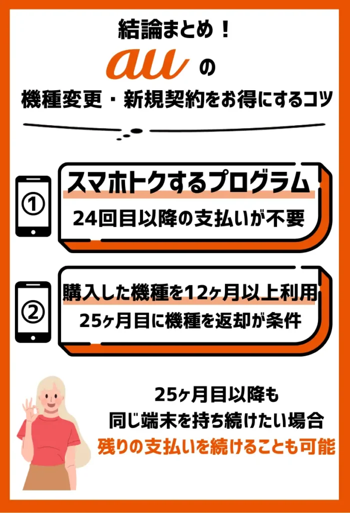 スマホトクするプログラム｜25ヶ月目に機種返却で残りの支払いが不要