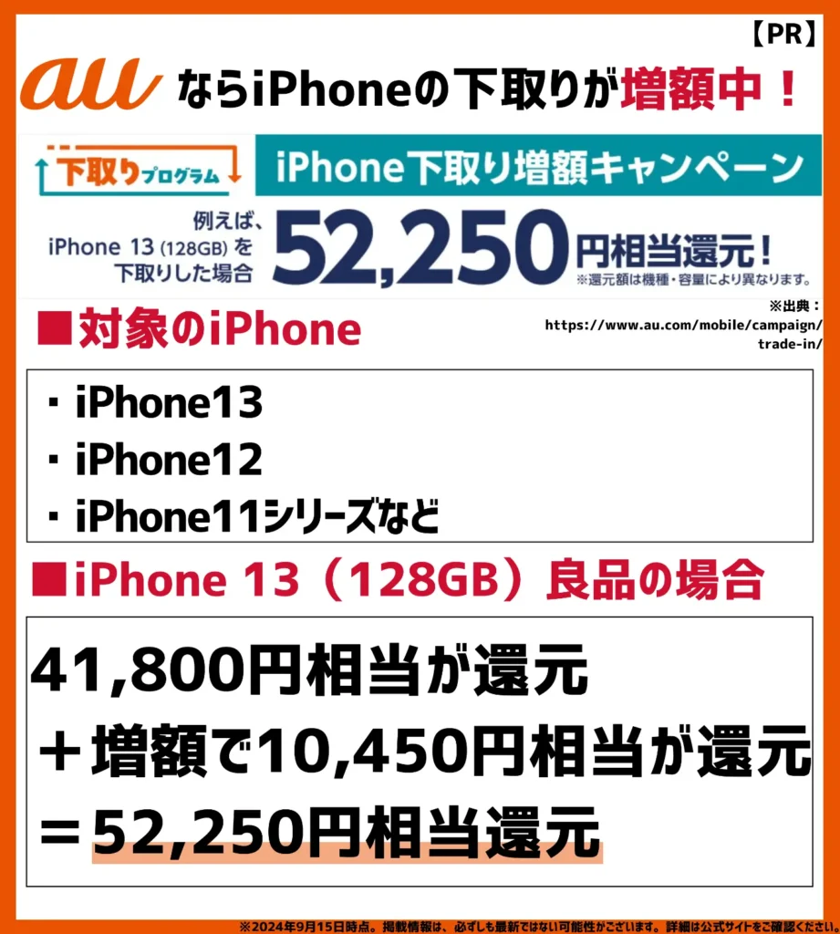 iPhone下取り増額キャンペーン｜機種変更時に利用できてPontaポイント最大10,450円相当が還元