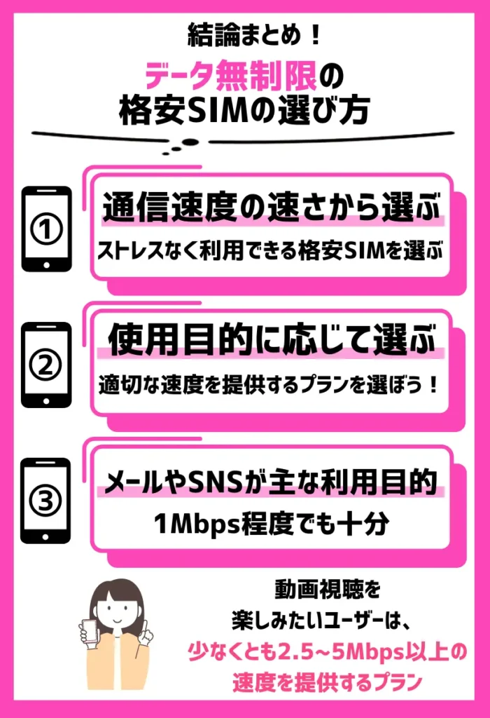 通信速度の速さから選ぶ｜ストレスなく利用できる格安SIMを選ぶ