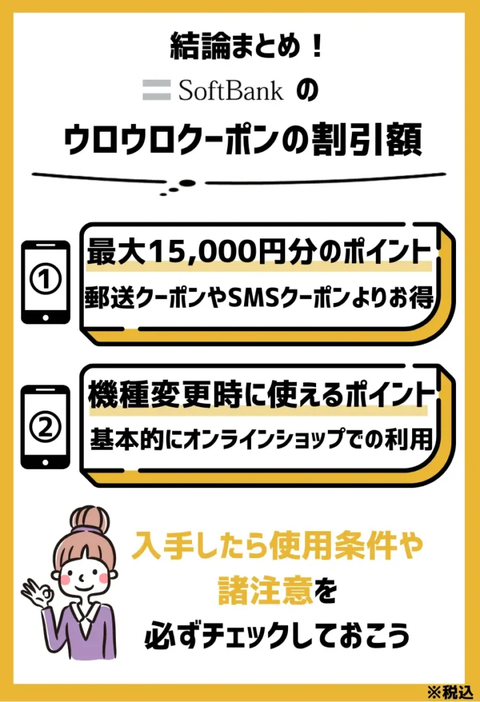 割引額｜最大15,000円（税込）分のポイントがもらえる機種変更クーポン