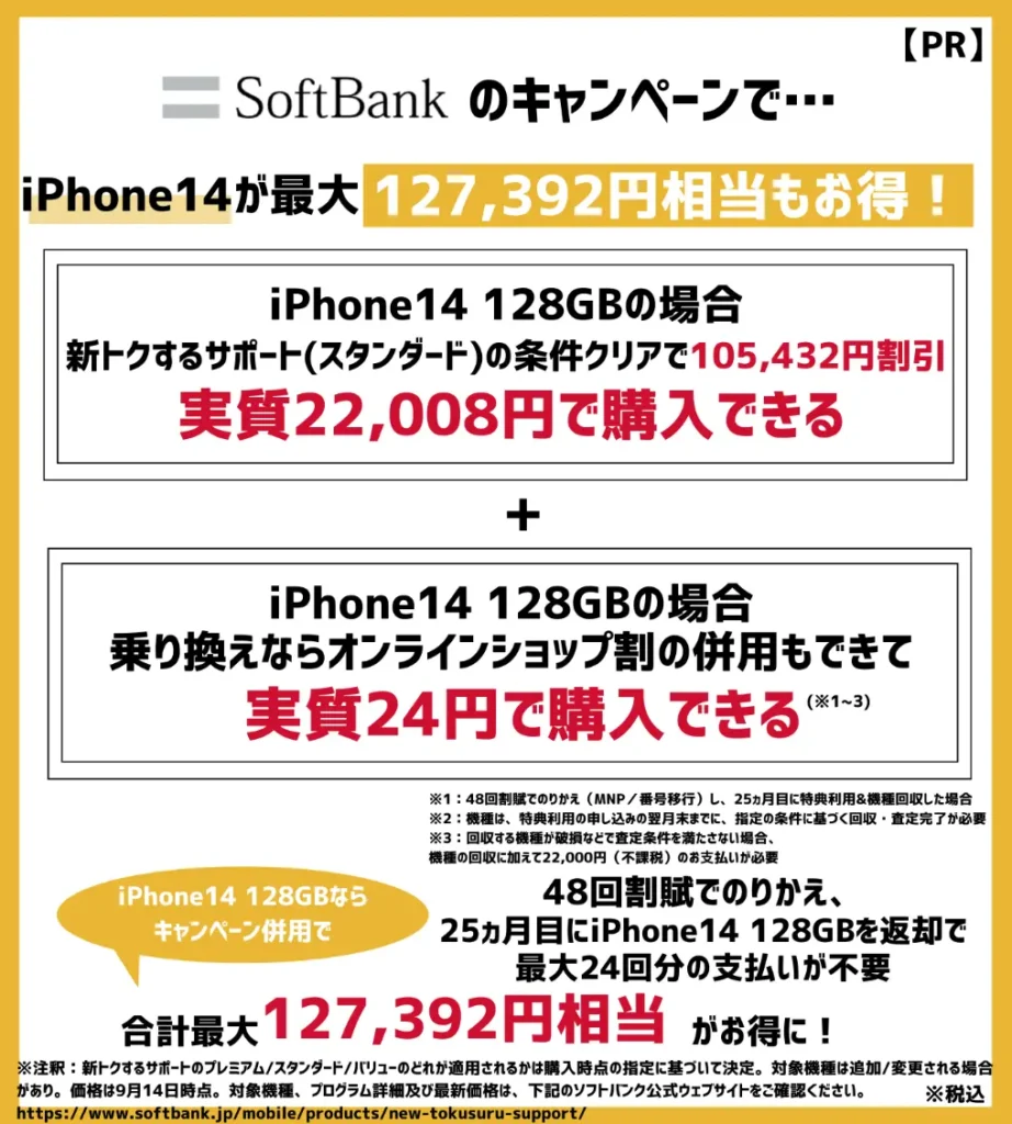 ソフトバンクの機種変更キャンペーンまとめ！iPhoneが最大12万円以上もお得
