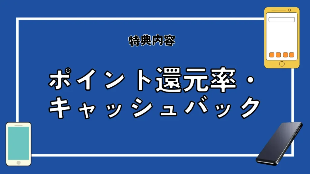 ポイント還元率・キャッシュバック｜最大で20,000円相当の特典を獲得できる