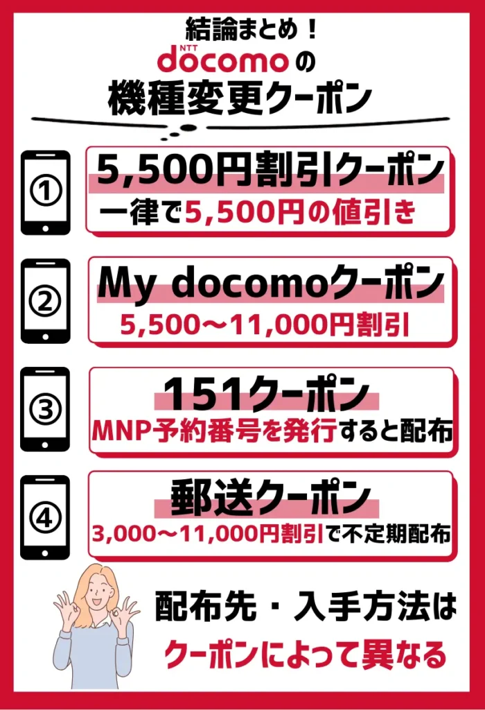 【最新】ドコモの機種変更クーポン！配布先と入手方法は？