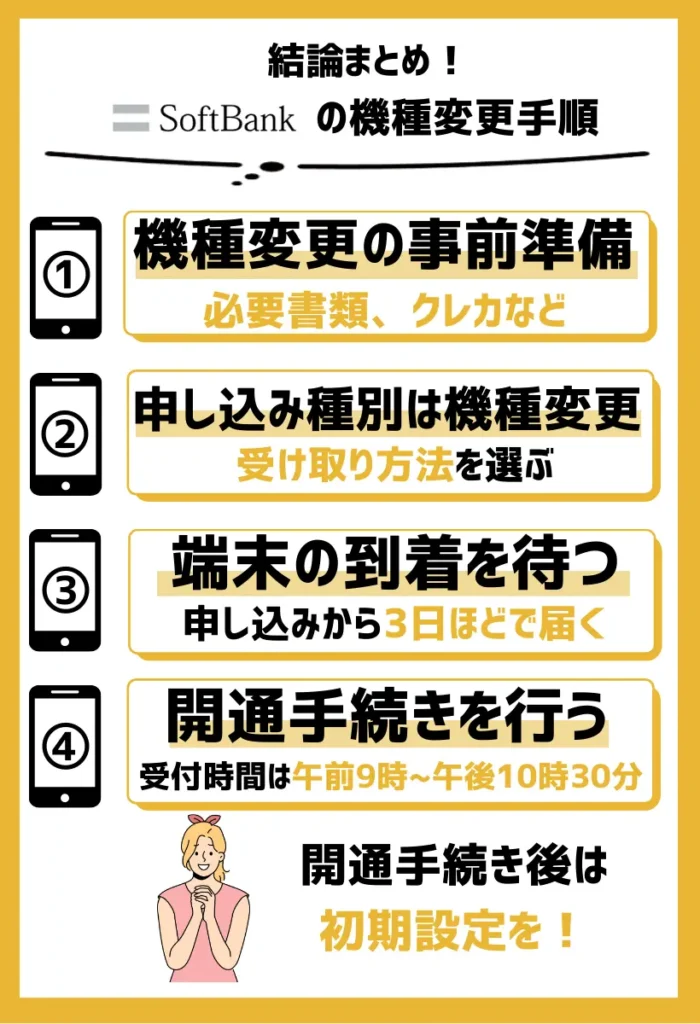 ソフトバンクの機種変更手順【ベストタイミング前から準備しよう】