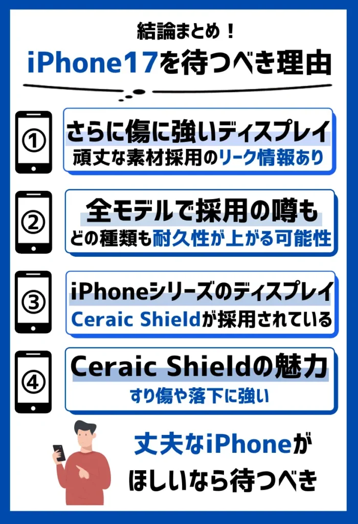 さらに傷に強いディスプレイ採用！丈夫なiPhoneがほしいなら待つべき