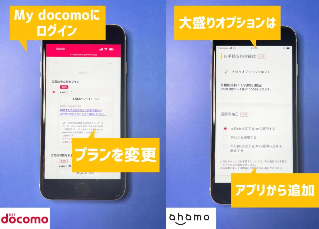 ドコモとahamoの料金プランについてレビュー