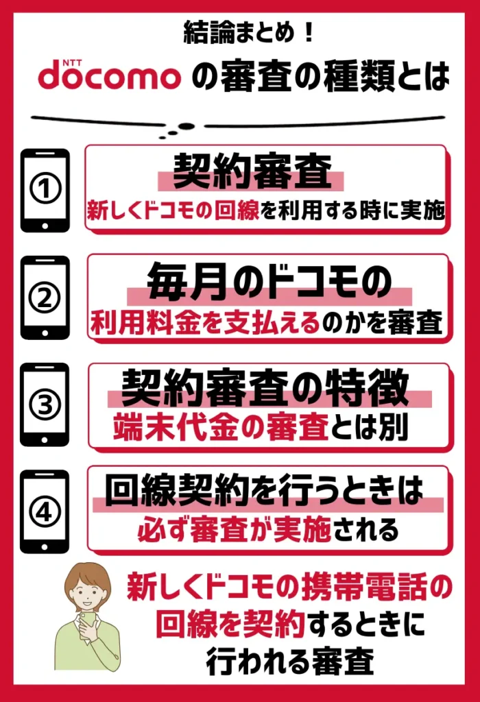 契約審査｜新しくドコモの回線を利用するときに行われる
