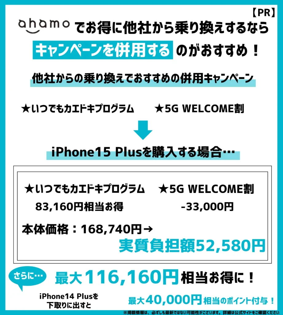 ドコモ系列の格安SIMなので、「いつでもかえドキプログラム」と併用が可能！キャンペーン適用価格からさらにお得に
