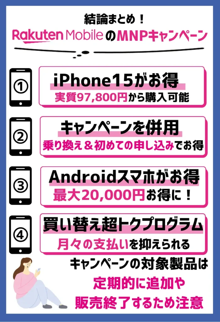 楽天モバイルはiPhoneが最大32,000円相当還元！格安SIMの中でも特にお得なキャンペーンを実施