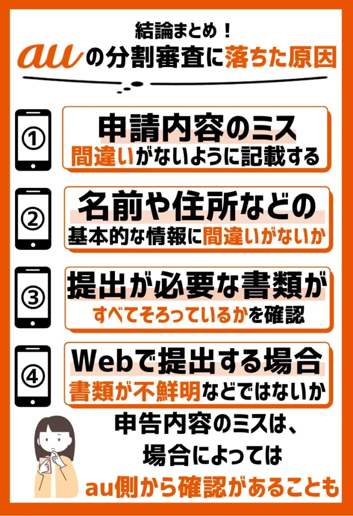 申請内容のミス｜間違いがないように記載する