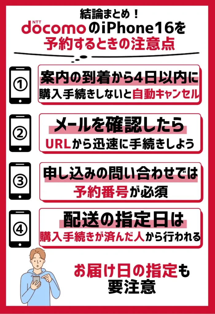 案内の到着から4日以内に購入手続きを実施しないと自動キャンセル|お届け日の指定も要注意