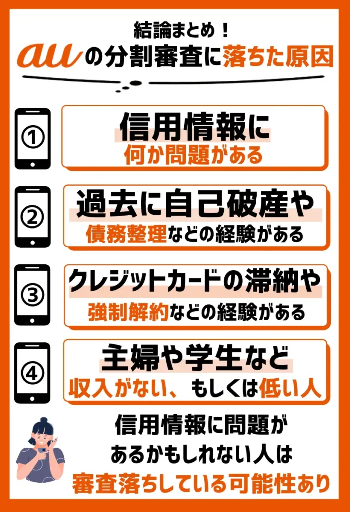 信用情報に何か問題がある|自己破産や債務整理などの経験があると通りにくい