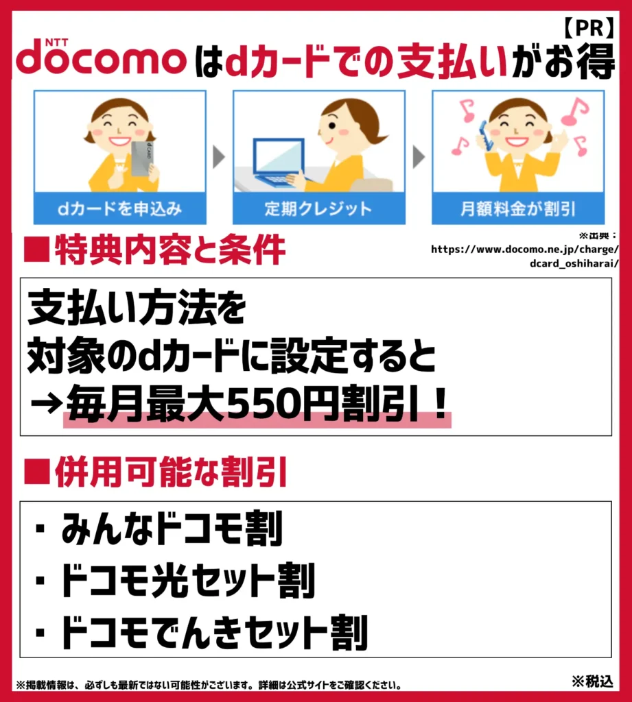 dカードお支払割:さまざまなキャンペーンと併用できる基本の割引プログラム