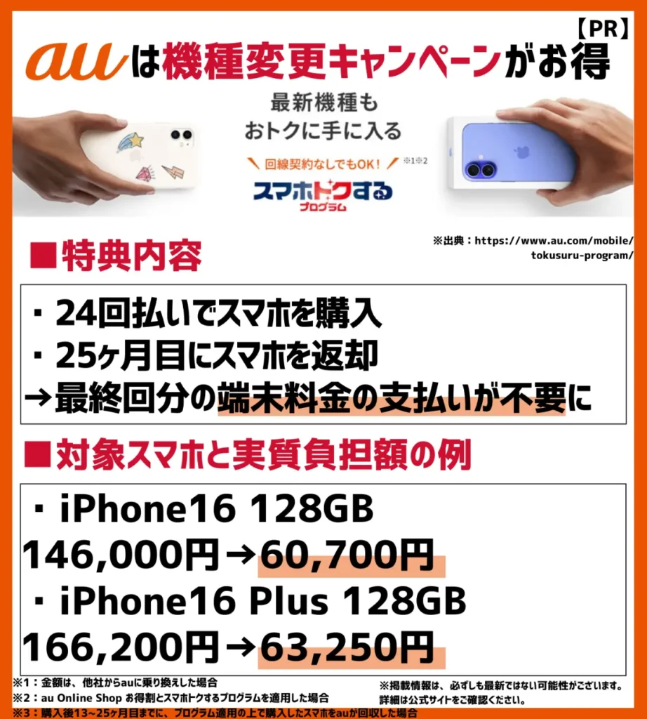 スマホトクするプログラム|最新機種も実質半額程度で購入可能