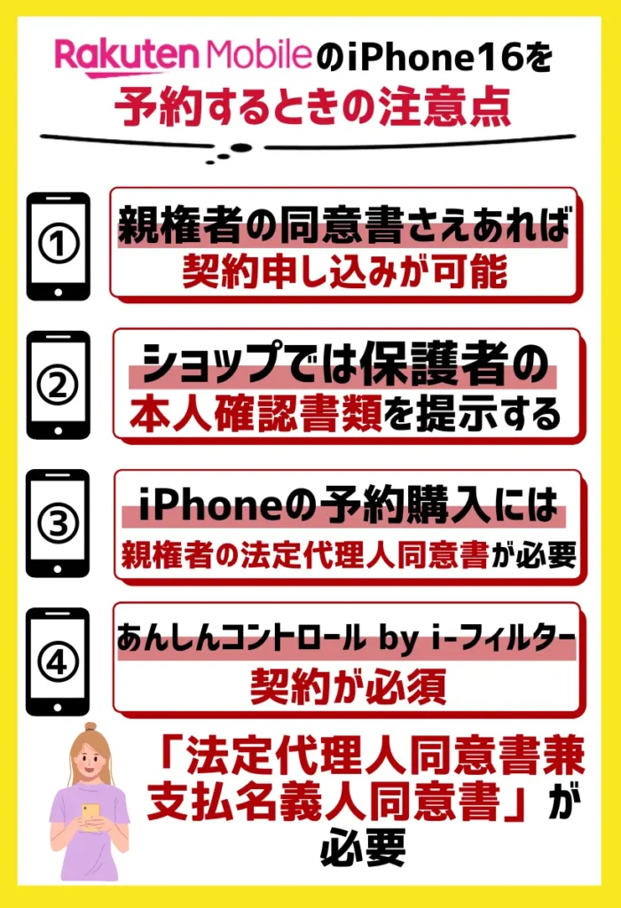 18歳以下の申し込みは親権者の同意書が必要｜「あんしんコントロール by i-フィルター」も必須