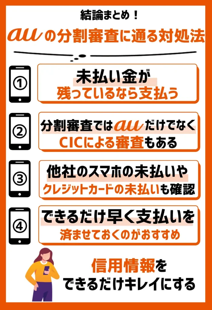未払い金が残っているなら支払う｜信用情報をできるだけキレイにする