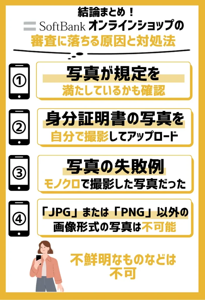 写真が規定を満たしているか|不鮮明なものなどは不可