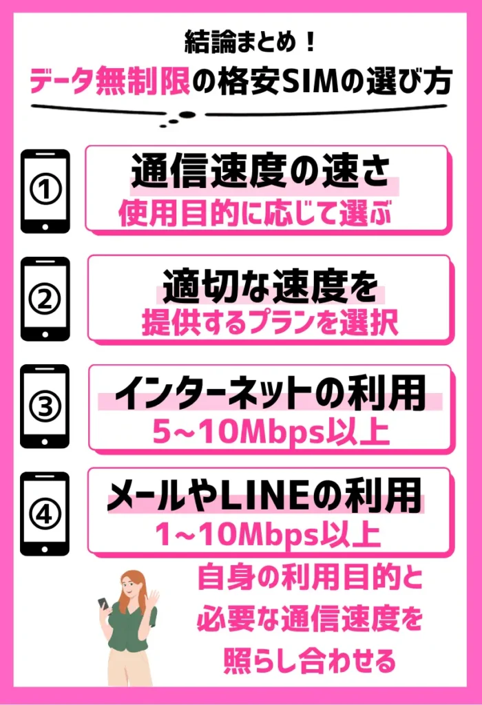 通信速度の速さから選ぶ｜ストレスなく利用できる格安SIMを選ぶ