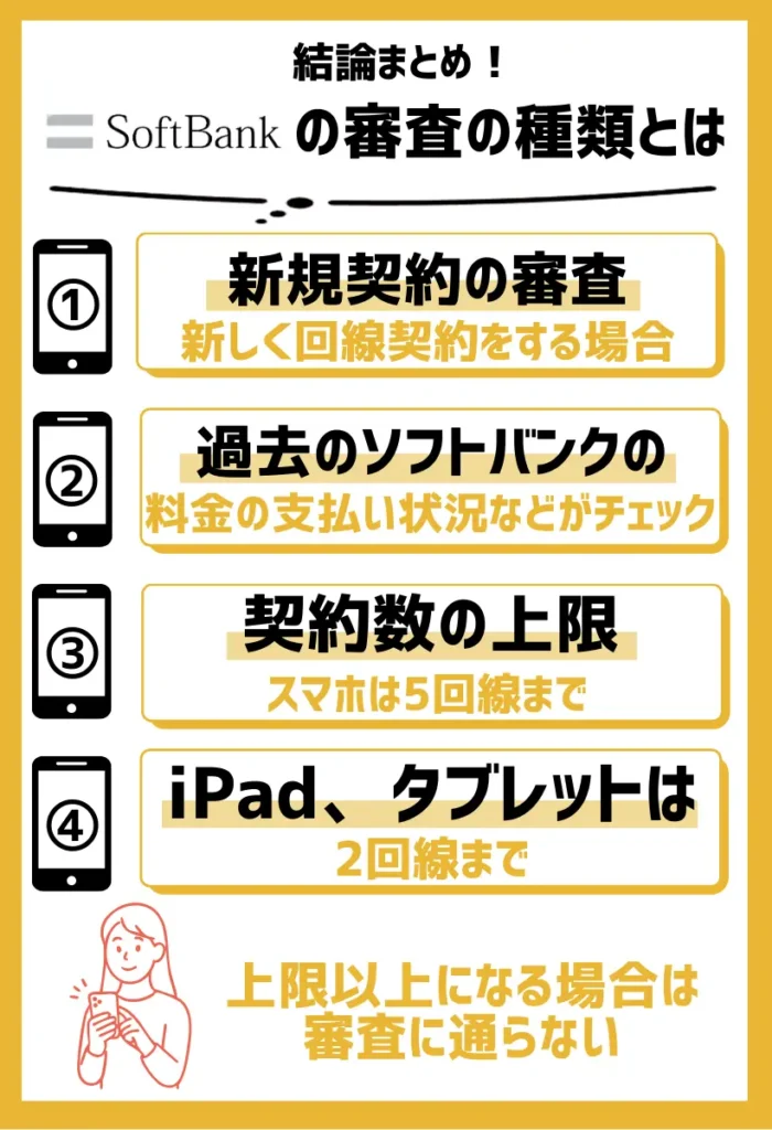 新規契約の審査｜新しくソフトバンク回線を利用する場合に行われる